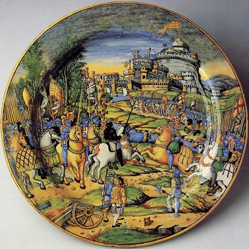 Sack of Rome, May 6, 1527 (workshop of Guido Durantino) (1490-1576) The Metropolitan Museum of Art New York NY 1975.1.1120